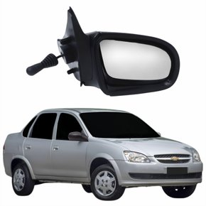 Retrovisor Gm Corsa 1994 Até 2010 2 4 Portas Com Controle Lado Direito Passageiro