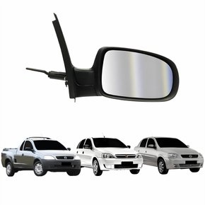 Retrovisor Gm Corsa Montana 2002 Até 2012 2 E 4 Portas Com Controle Lado Direito Passageiro