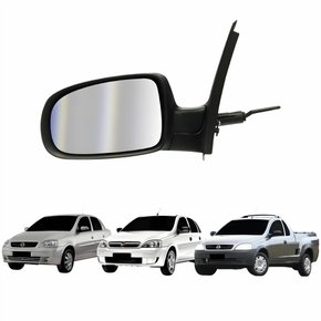 Retrovisor Gm Corsa Montana 2002 Até 2012 2 E 4 Portas Com Controle Lado Esquerdo Motorista
