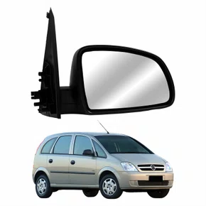 Retrovisor Gm Meriva 2002 Até 2012 Elétrico Capa Lisa Lado Direito Passageiro