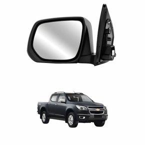 Retrovisor Gm S-10 2012 Até 2017 Eletrico Com Pisca Cromado Lado Direito Passageiro