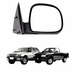 Retrovisor Gm S-10 Chevrolet Blazer 1995 Até 2011 Sem Controle Lado Esquerdo Motorista