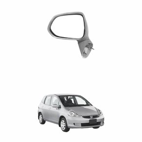 Retrovisor Honda Fit 2003 Até 2008 Sem Controle Lado Direito Passageiro