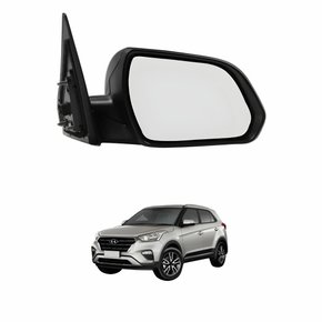 Retrovisor Hyundai Creta 2017 Até 2022 Elétrico Com Pisca Lado Esquerdo Motorista