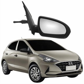 Retrovisor Hyundai Hb20 2020 2021 2022 Com Controle Texturizado Lado Direito Passageiro