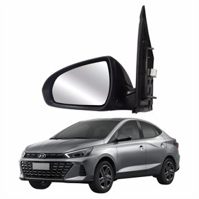 Retrovisor Hyundai Hb20 2023 2024 Com Pisca Retrátil Lado Esquerdo Motorista