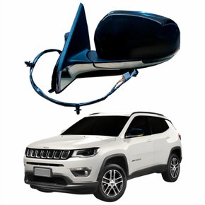 Retrovisor Jeep Compass 2021 Até 2023 Com Pisca Foldway Lado Esquerdo Motorista