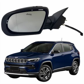 Retrovisor Jeep Compass 2021 2022 2023 Elétrico Com Pisca Lado Esquerdo Motorista Original