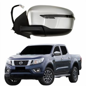 Retrovisor Nissan Frontier 2019 2020 2021 2022 Eletrico Cada Cromada Pisca Foldway Lado Esquerdo Motorista