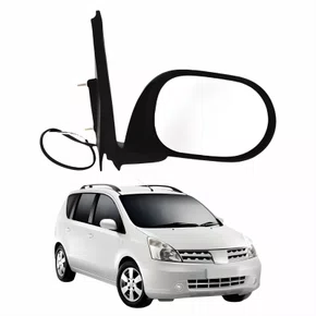 Retrovisor Nissan Livina 2009 Até 2015 Elétrico Capa Lisa Lado Direito Passageiro