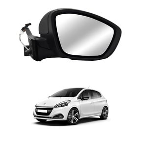 Retrovisor Peugeot 208 2013 Até 2020 Eletrico Lado Esquerdo Motorista