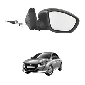 Retrovisor Peugeot 208 2021 2022 2023 Texturizado Com Controle Com Pisca Lado Esquerdo Motorista