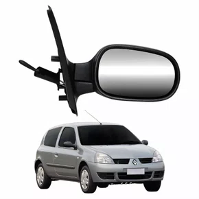 Retrovisor Renault Clio 2003 Até 2012 Com Controle Texturizado Lado Direito Passageiro