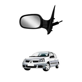 Retrovisor Renault Clio 2000 Até 2012 Com Controle Lado Esquerdo Motorista