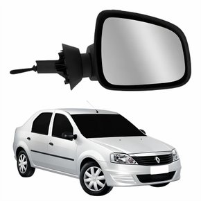 Retrovisor Renault Logan 2011 2012 2013 2014 Com Controle Capa Primer Lado Direito Passageiro