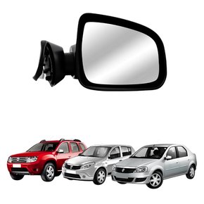 Retrovisor Renault Logan Sandero Duster 2009 Até 2013 Eletrico Lado Esquerdo Motorista