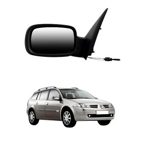 Retrovisor Renault Megane 2006 Até 2012 Com Controle Sem Tampa Lado Direito Passageiro