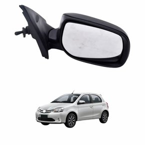 Retrovisor Toyota Etios 2012 2013 2014 Com Controle Lado Esquerdo Motorista