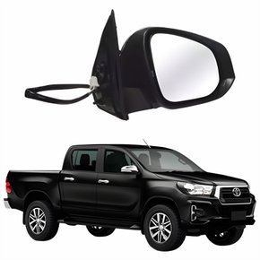 Retrovisor Toyota Hilux Srv 2016 2017 2018 2019 2020 Elétrico Com Pisca Capa Cromada Lado Direito Passageiro Original