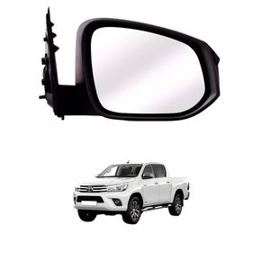 Retrovisor Toyota Hilux Srv 2016 Até 2024 Texturizado Sem Controle Lado Esquerdo Motorista