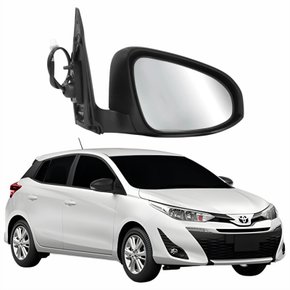 Retrovisor Toyota Yaris 2018 2019 2020 2021 2022 Elétrico Com Pisca Lado Direito Passageiro
