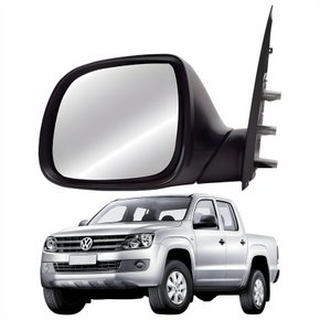 Retrovisor Vw Amarok 2010 Até 2016 Sem Controle Preto Lado Esquerdo Motorista