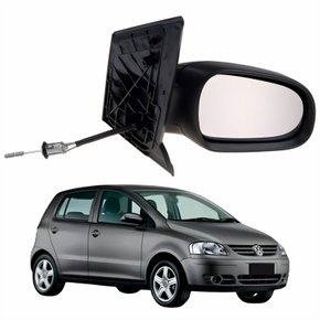 Retrovisor Vw Fox 2003 Até 2010 Com Controle Lado Direito Passageiro