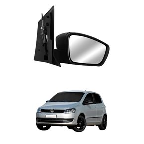 Retrovisor Vw Fox 2010 2011 2012 2013 2014 Com Controle Lado Esquerdo Motorista