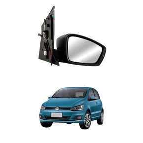 Retrovisor Vw Fox 2015 Até 2021 Com Controle Com Pisca Lado Esquerdo Motorista