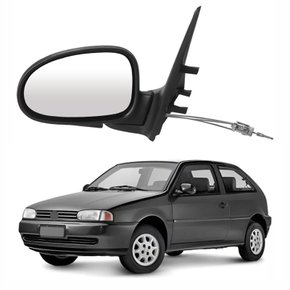 Retrovisor Vw Gol Bola G2 2 Portas 1995 Até 1999 Com Controle Lado Esquerdo Motorista