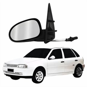 Retrovisor Vw Gol 1995 1996 1997 1998 1999 4 Portas Com Controle Lado Esquerdo Motorista