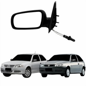 Retrovisor Vw Gol G3 1999 Até 2005 Gol G4 2005 Até 2008 2 Portas Com Controle Lado Esquerdo Motorista