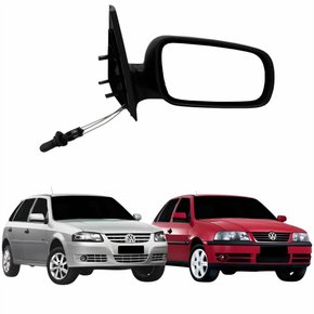 Retrovisor Vw Gol G3 1999 Até 2005 Gol G4 2005 Até 2008 4 Portas Com Controle Lado Direito Passageiro