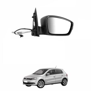 Retrovisor Vw Gol G6 2012 Até 2018 Com Controle Com Pisca Lado Esquerdo Motorista