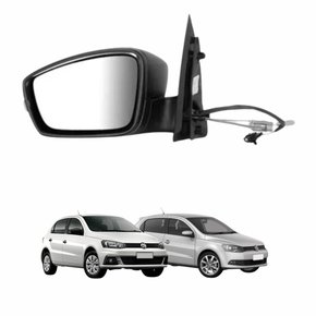 Retrovisor Vw Gol G6 2012 Até 2016 Gol G7 2016 Até 2018 Com Controle Com Pisca Lado Direito Passageiro