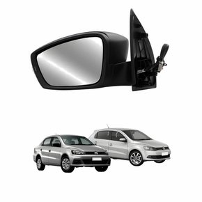 Retrovisor Vw Gol Voyage G6 G7 2012 Até 2018 Eletrico Com Pisca Lado Direito Passageiro
