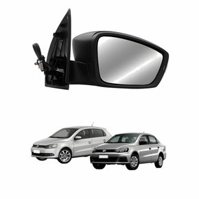Retrovisor Vw Gol Voyage G6 G7 2012 Até 2018 Eletrico Com Pisca Lado Esquerdo Motorista