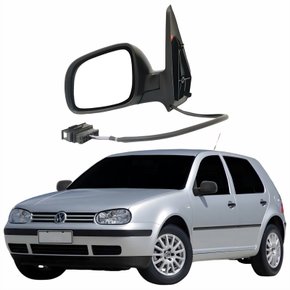 Retrovisor Vw Golf 1998 Até 2007 Elétrico Lado Esquerdo Motorista