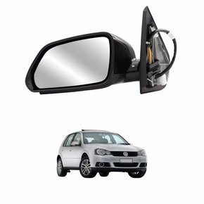 Retrovisor Vw Golf 2008 2009 2010 2011 Eletrico Com Pisca Lado Direito Passageiro