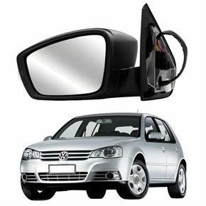 Retrovisor Vw Golf 2012 2013 2014 Original Metagal Elétrico Com Pisca Lado Esquerdo Motorista