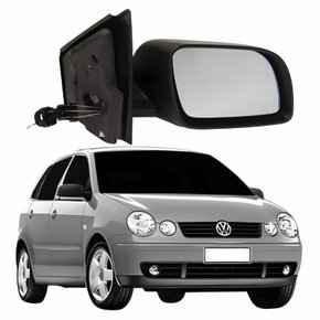 Retrovisor Vw Polo 2002 Até 2009 4 Portas Com Controle Lado Direito Passageiro
