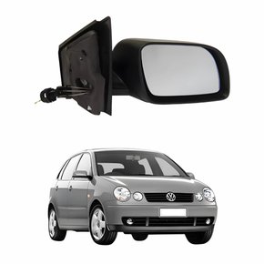 Retrovisor Vw Polo 2002 Até 2009 Com Controle Lado Direito Passageiro