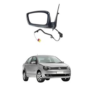 Retrovisor Vw Polo 2012 2013 2014 2015 Com Controle Com Pisca Lado Direito Passageiro