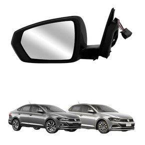 Retrovisor Vw Polo Virtus 2017 Até 2022 Eletrico Com Pisca Lado Direito Motorista