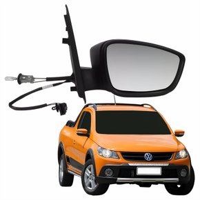 Retrovisor Vw Saveiro Cross G5 2010 Até 2013 Com Controle Com Pisca Lado Direito Passageiro Original
