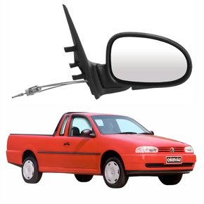 Retrovisor Vw Saveiro G2 1998 Até 2000 Com Controle Lado Direito Passageiro