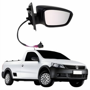 Retrovisor Vw Saveiro G5 2009 2010 2011 2012 2013 Elétrico Com Pisca Lado Direito Passageiro