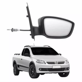 Retrovisor Vw Saveiro G5 2009 Até 2013 Com Controle Capa Lisa Lado Direito Passageiro