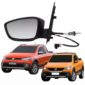 Retrovisor Vw Saveiro Cross G5 2010 Até 2013 G6 2013 Até 2016 Com Controle Com Pisca Lado Esquerdo Motorista Original