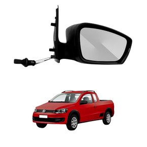 Retrovisor Vw Saveiro G6 2013 2014 2015 2016 Com Controle Com Pisca Lado Esquerdo Motorista